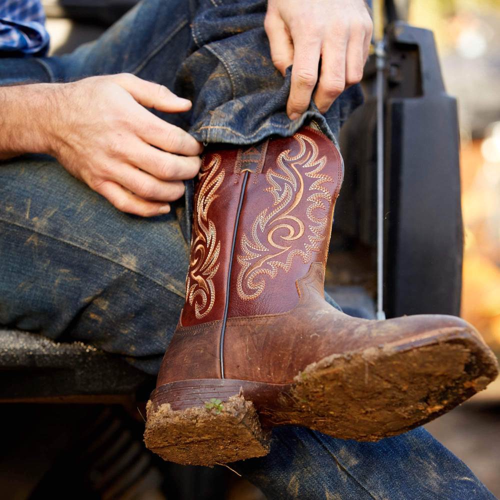 Ariat Lasco Ultra Western Boot - BAR TOP BROWN