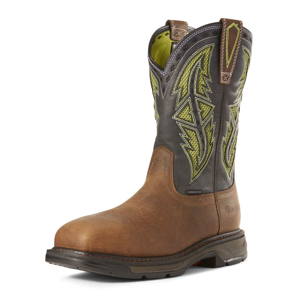 Ariat WorkHog XT VentTEK Spear Carbon Toe Work Boot - RYE BROWN