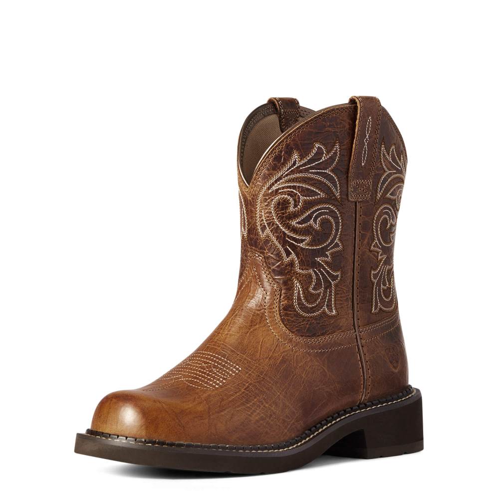 Ariat Fatbaby Heritage Mazy Western Boot - CRACKLED COTTAGE - Click Image to Close