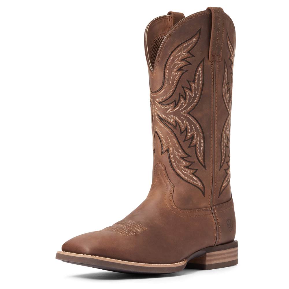 Ariat Everlite Fast Time Western Boot - DISTRESSED BROWN - Click Image to Close