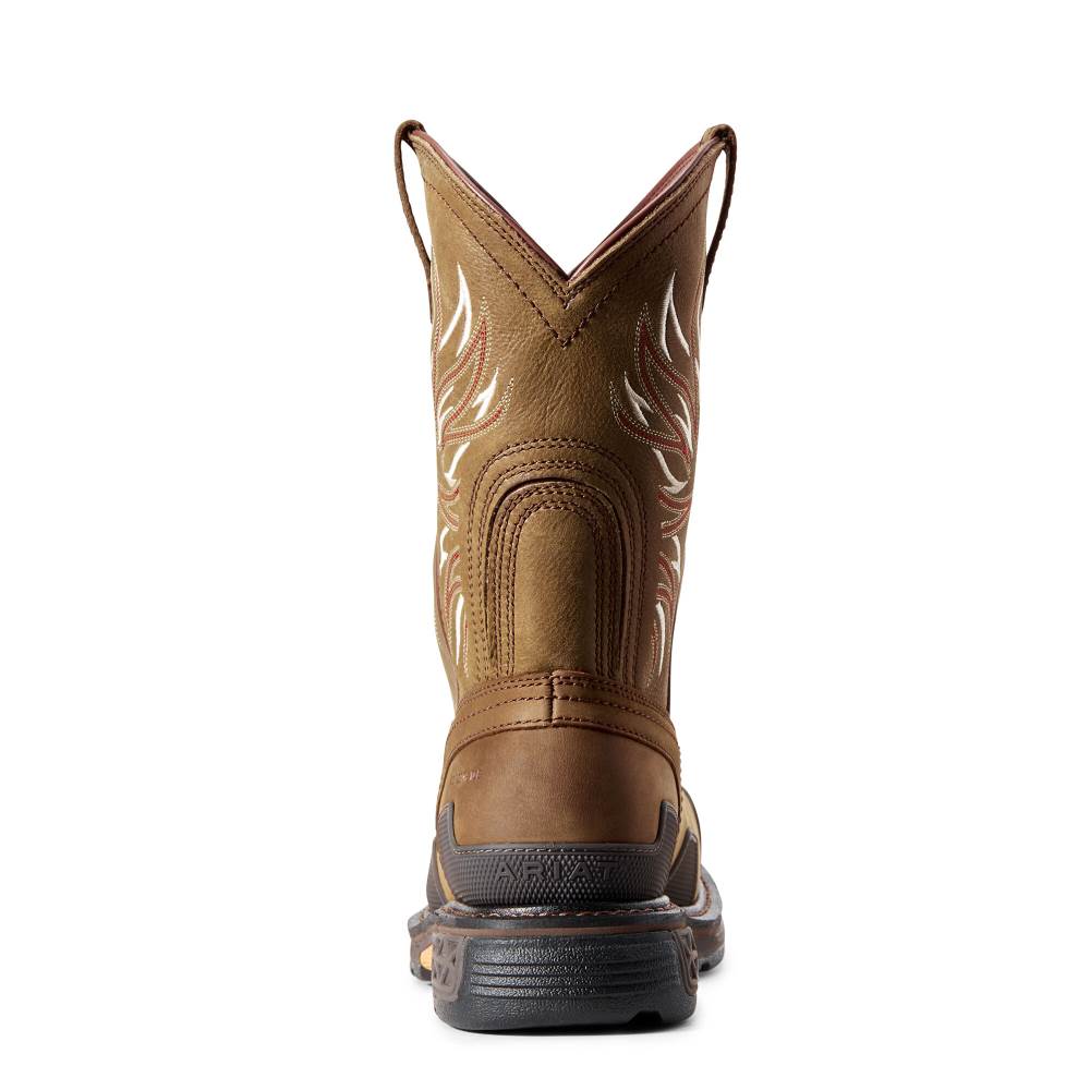 Ariat OverDrive Wide Square Toe Composite Toe Work Boot - ALAMO BROWN