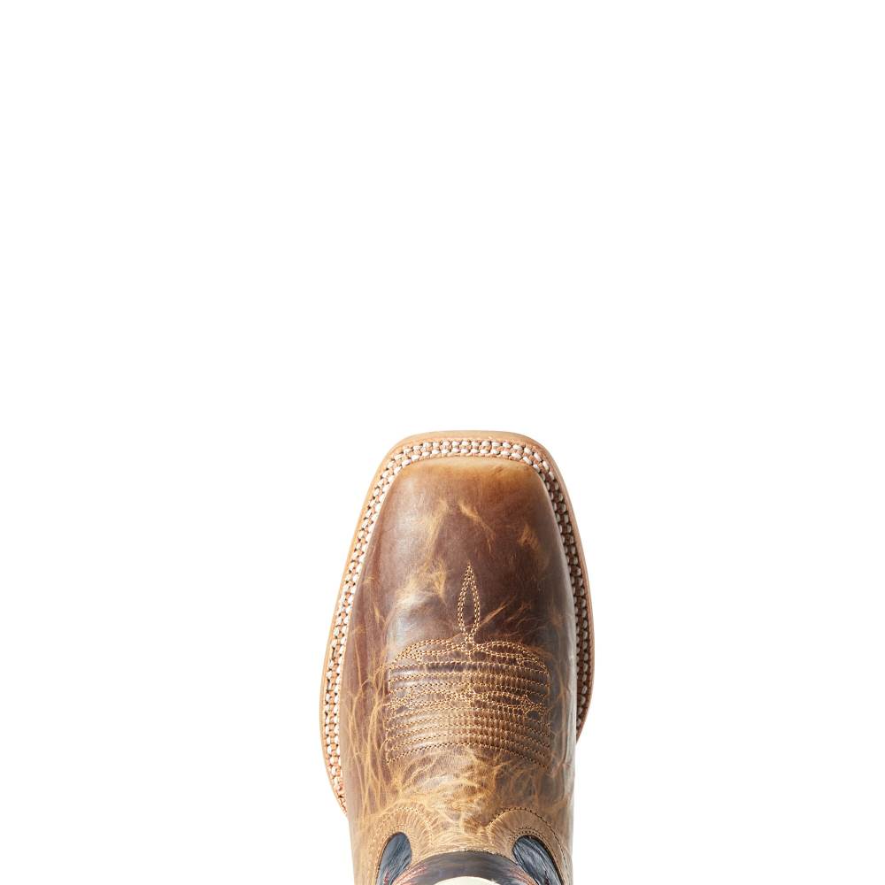 Ariat Real Deal Western Boot - DUSTED WHEAT