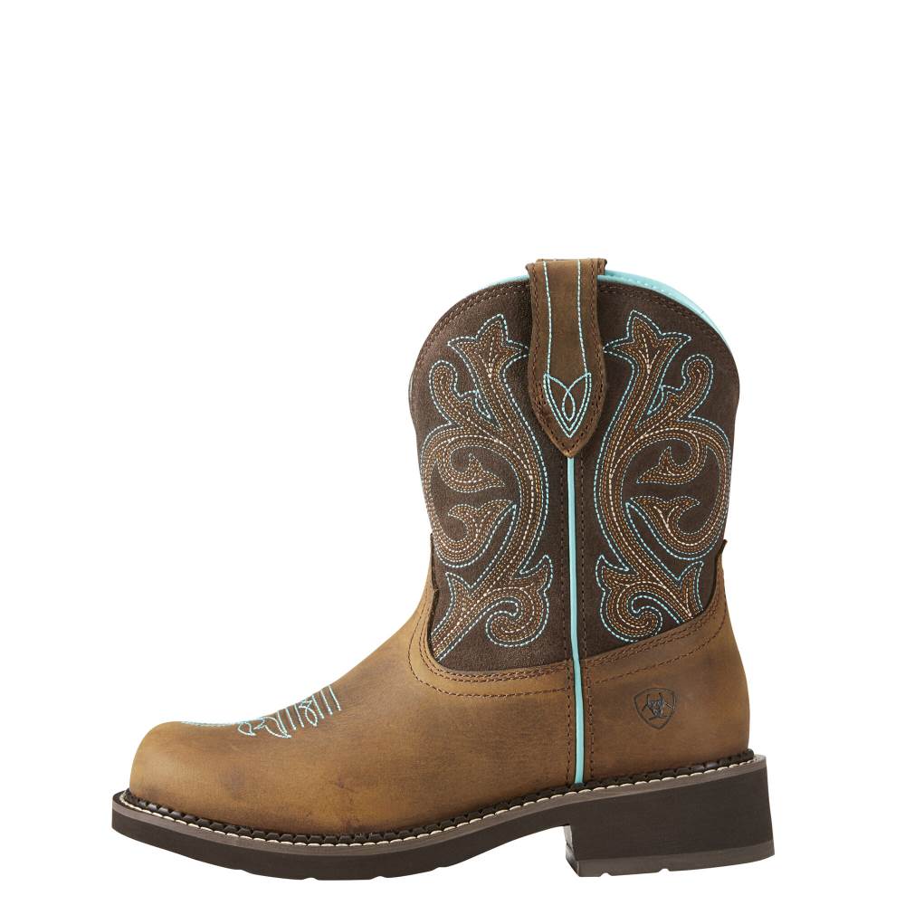 Ariat Fatbaby Heritage Western Boot - DISTRESSED BROWN/FUDGE