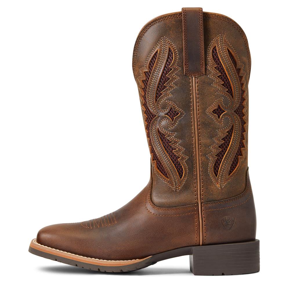 Ariat Hybrid Rancher VentTek 360° Western Boot - DISTRESSED TAN