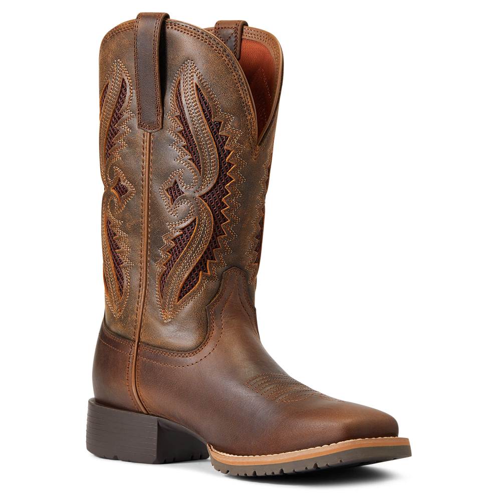 Ariat Hybrid Rancher VentTek 360° Western Boot - DISTRESSED TAN