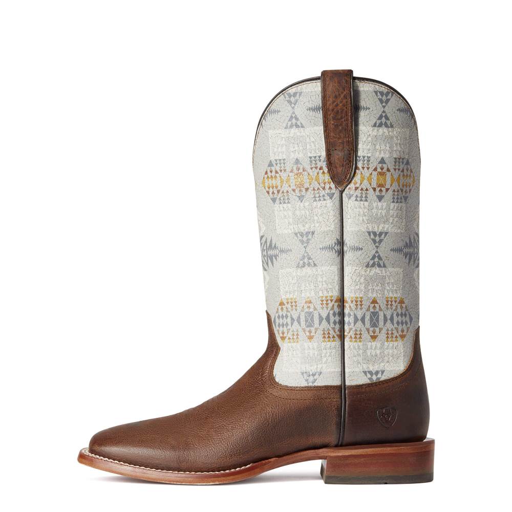 Ariat Circuit Pendleton Western Boot - NOON BROWN