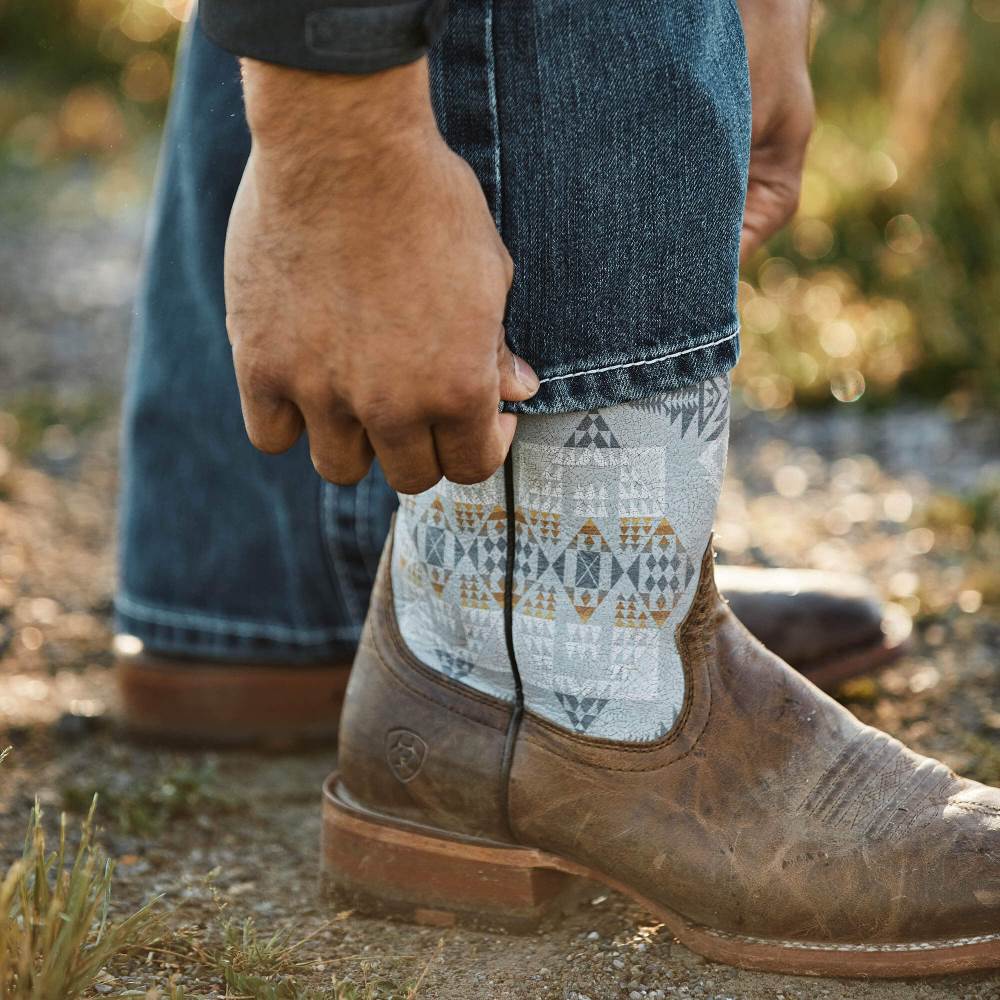 Ariat Circuit Pendleton Western Boot - NOON BROWN