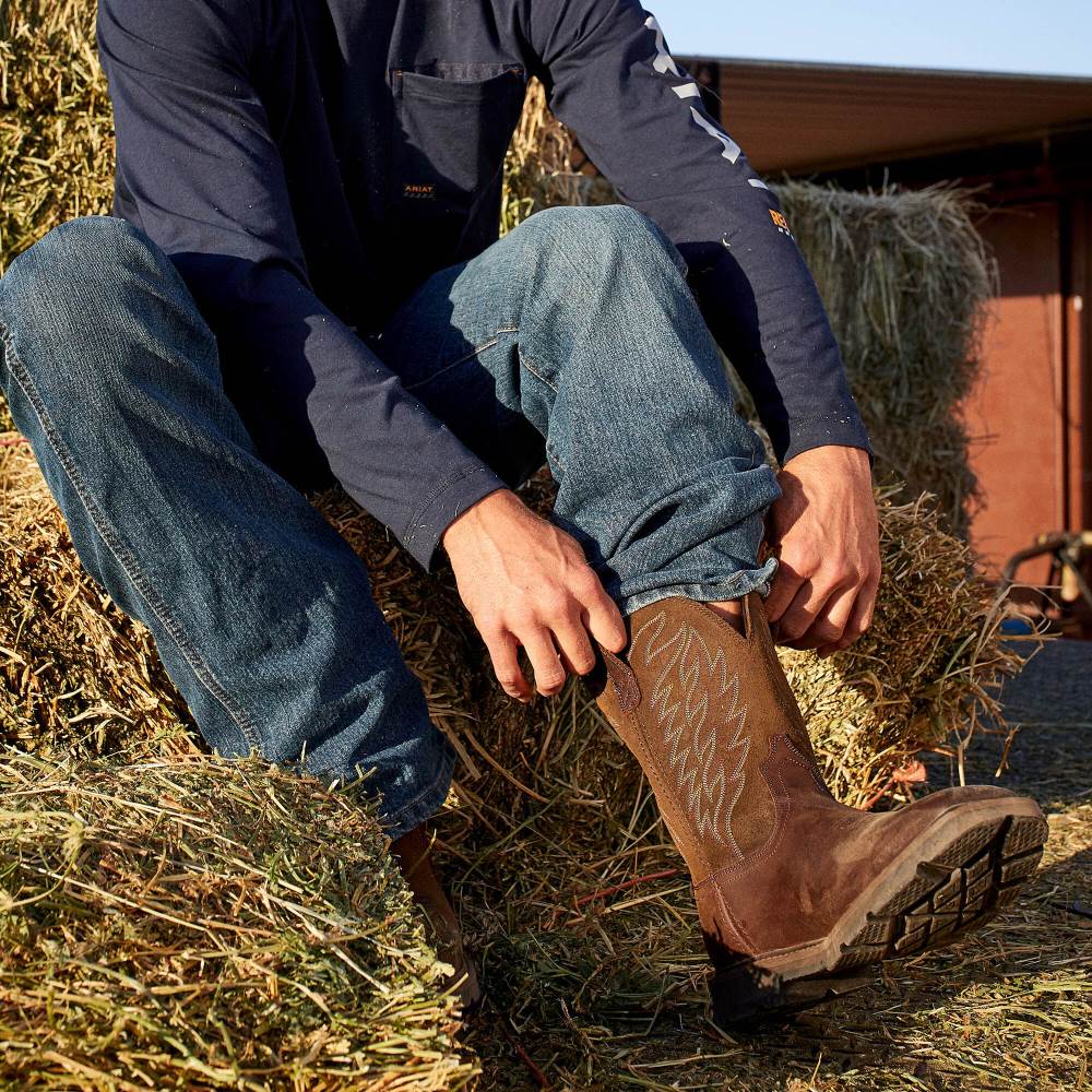 Ariat Groundbreaker Work Boot - BROWN