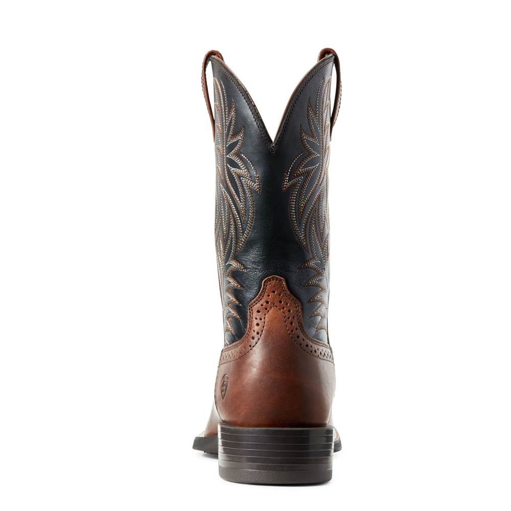 Ariat Sport Wide Square Toe Western Boot - COGNAC CANDY