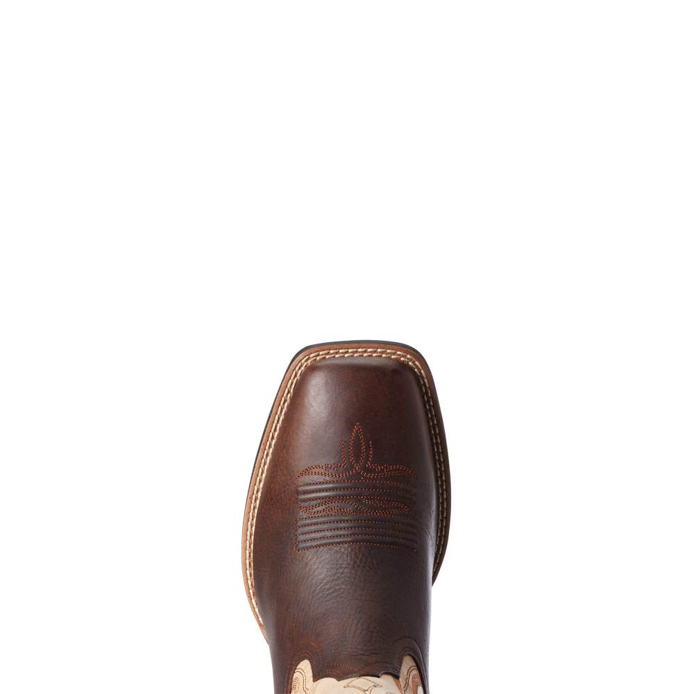 Ariat Amos Western Boot - BARLEY BROWN