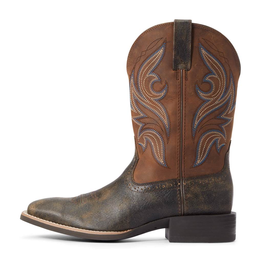 Ariat Sport Knockout Western Boot - BROOKLYN BROWN