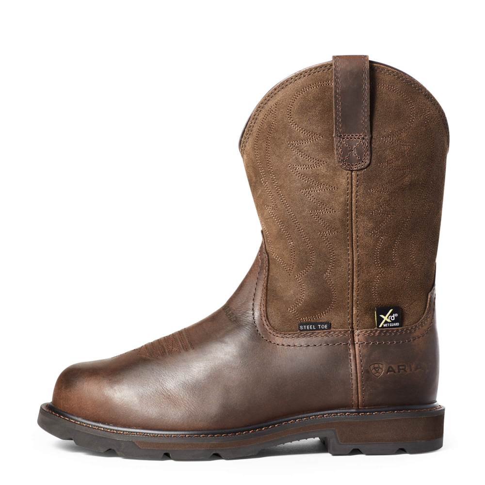 Ariat Groundbreaker MetGuard Steel Toe Work Boot - BROWN