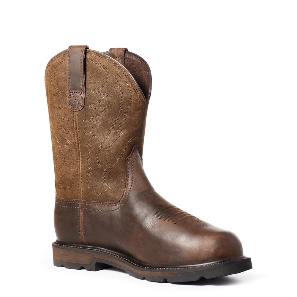 Ariat Groundbreaker MetGuard Steel Toe Work Boot - BROWN