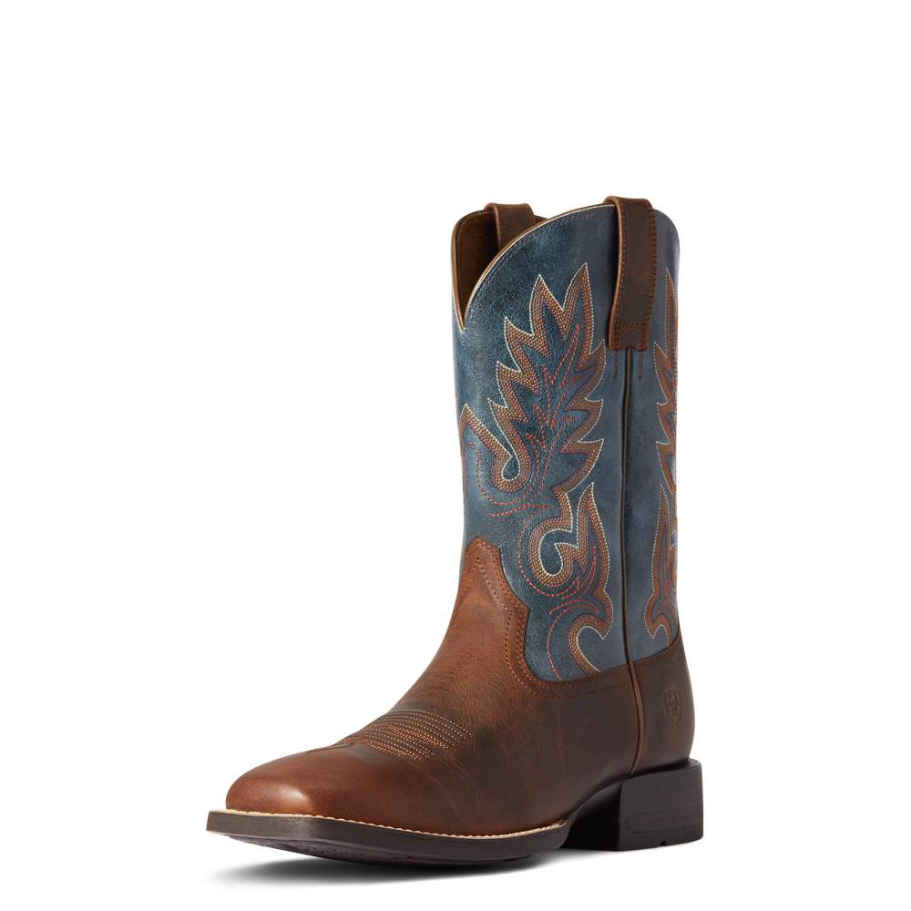 Ariat Layton Western Boot - WEATHERED CHESTNUT