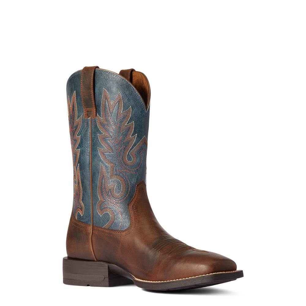 Ariat Layton Western Boot - WEATHERED CHESTNUT