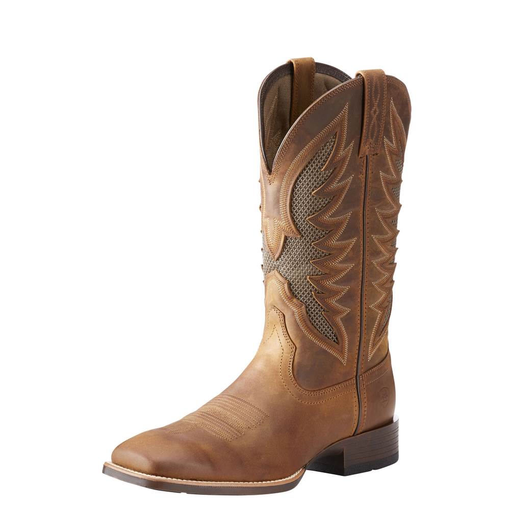 Ariat VentTEK Ultra Western Boot - DISTRESSED BROWN - Click Image to Close