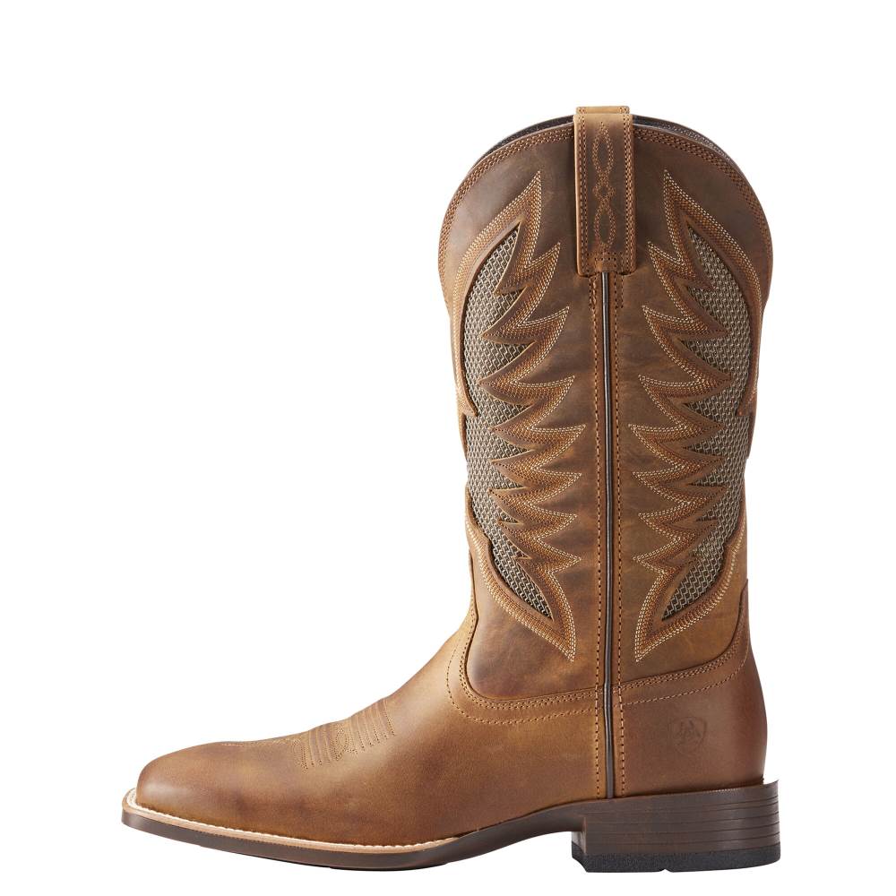 Ariat VentTEK Ultra Western Boot - DISTRESSED BROWN