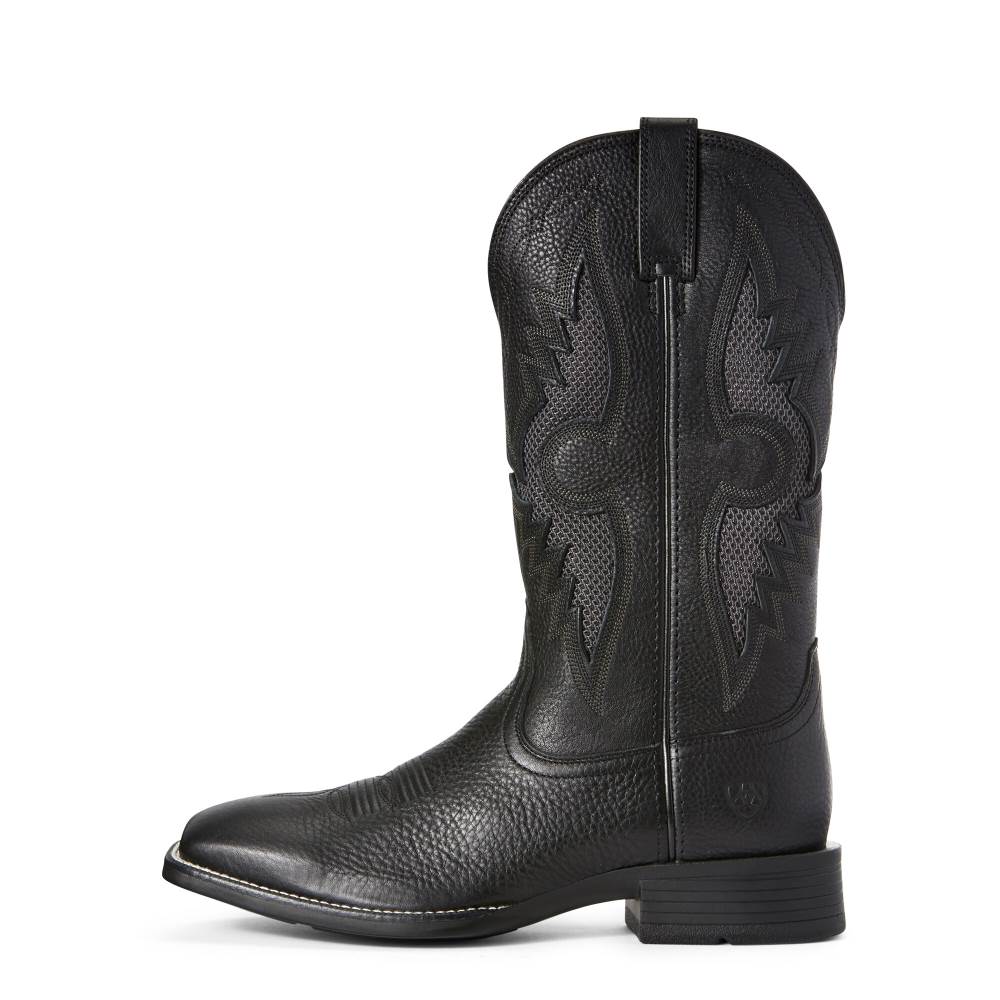 Ariat Solado VentTEK Western Boot - BLACK CARBON