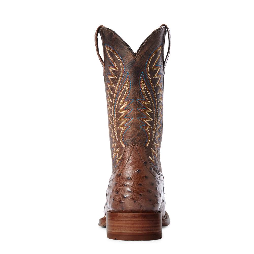 Ariat Gallup Western Boot - MOCHA FULL QUILL OSTRICH