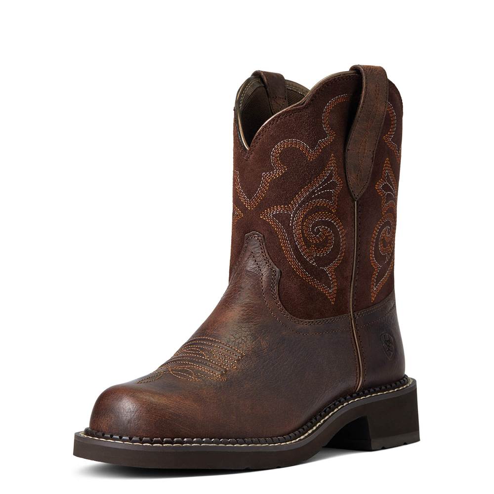 Ariat Fatbaby Heritage Tess Western Boot - FOREST BROWN