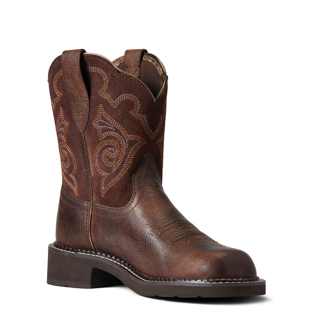 Ariat Fatbaby Heritage Tess Western Boot - FOREST BROWN