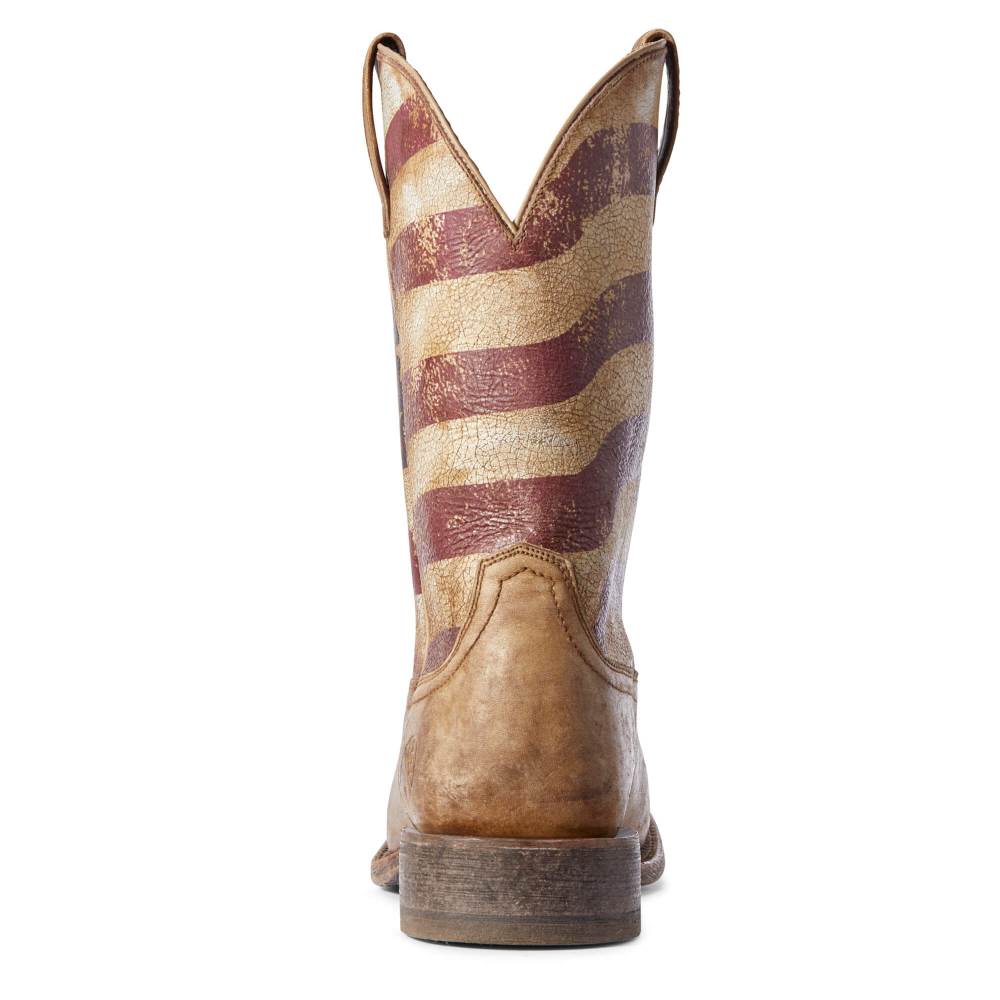 Ariat Circuit Proud Western Boot - NATURALLY DISTRESSED BROWN