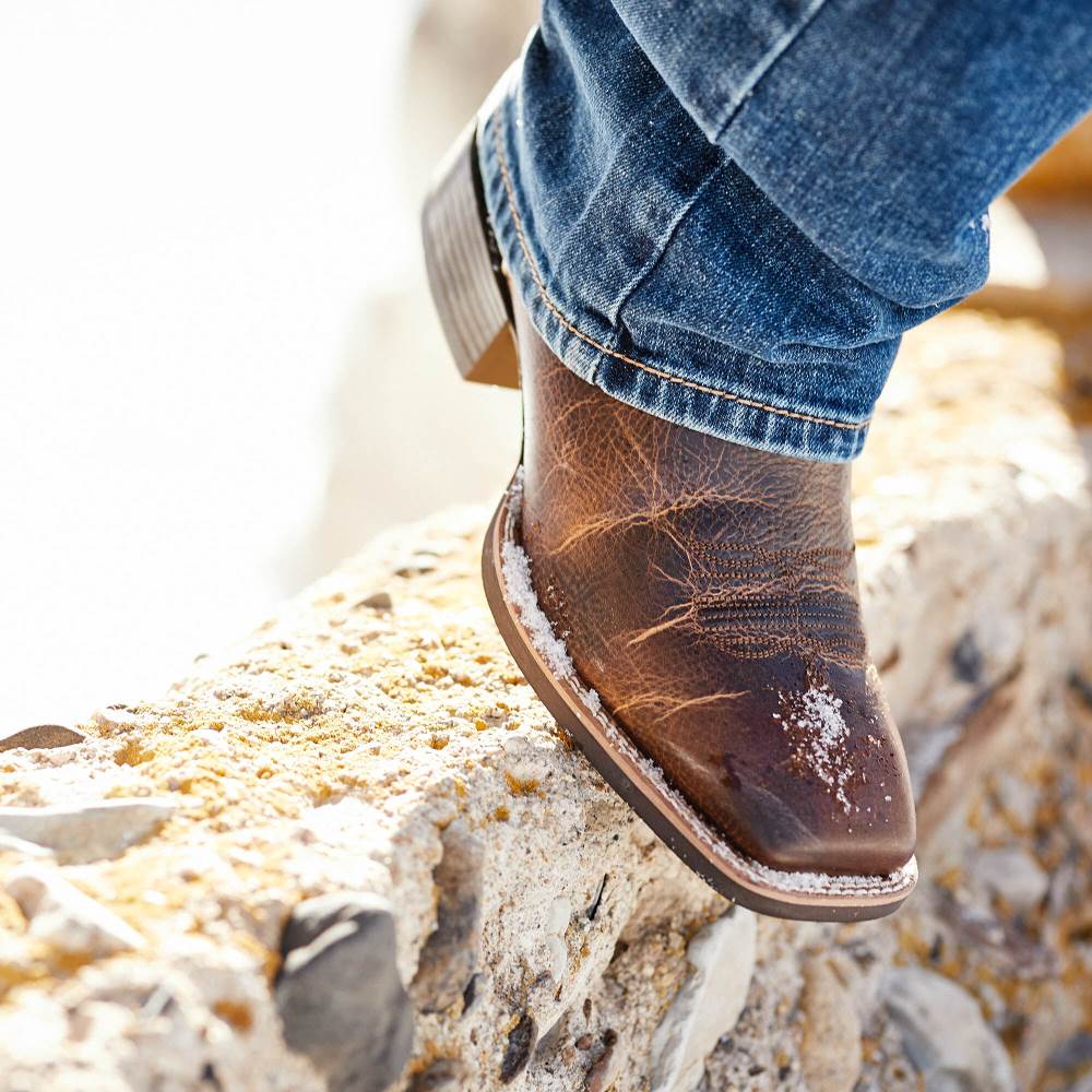 Ariat Sport Knockout Western Boot - DARK WHISKEY