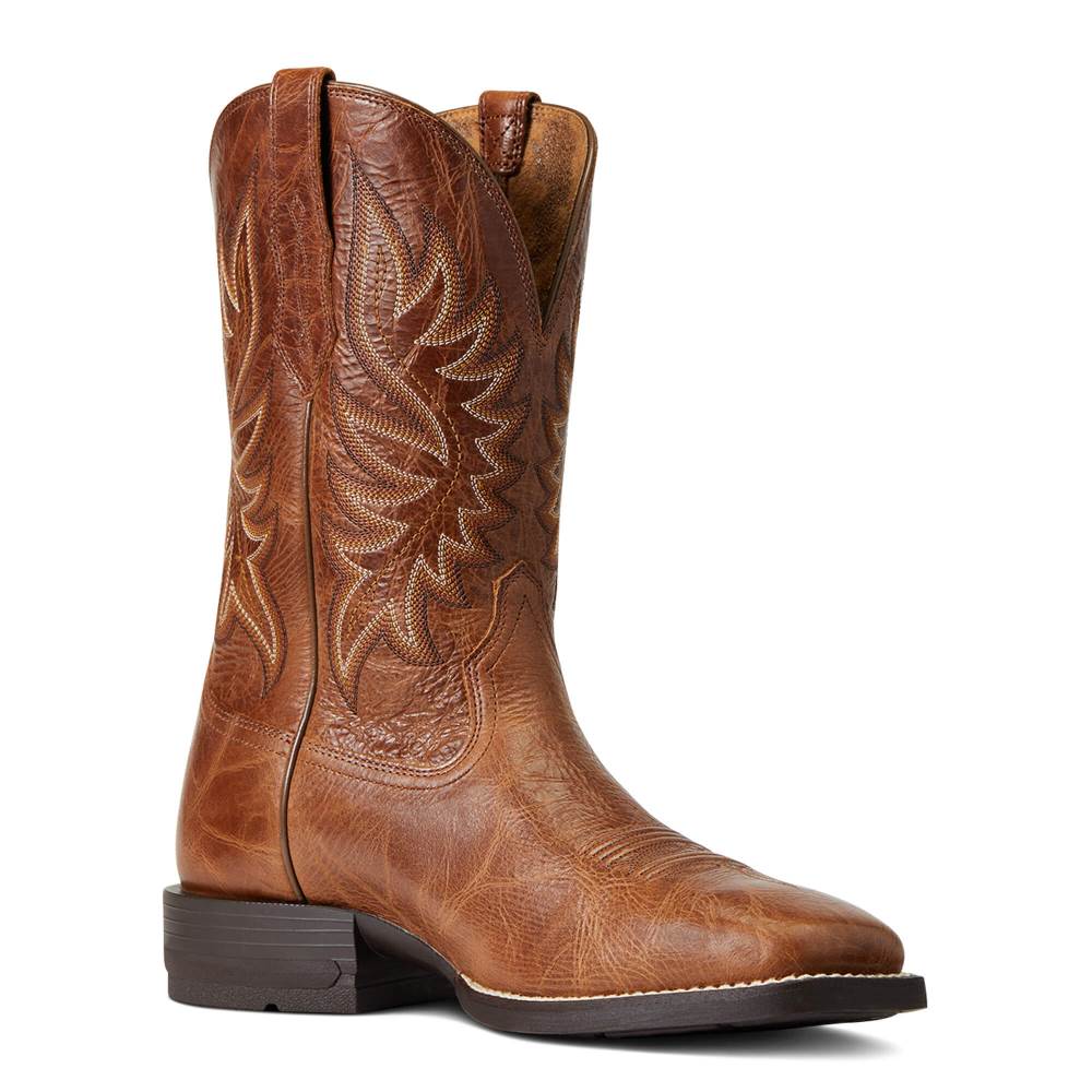 Ariat Brander Western Boot - DARK TAN