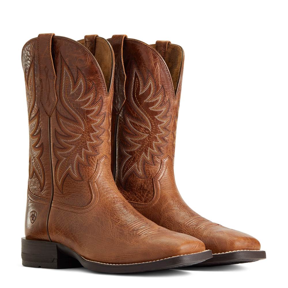 Ariat Brander Western Boot - DARK TAN