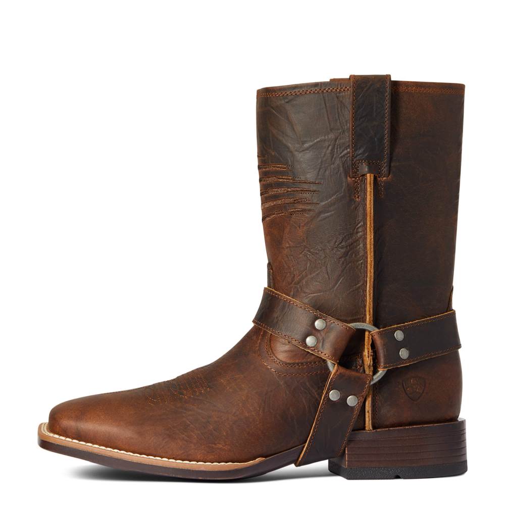 Ariat Harness Patriot Ultra Western Boot - BAR TOP BROWN