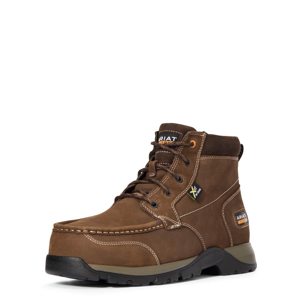 Ariat Edge LTE Chukka MetGuard Composite Toe Work Boot - DARK BROWN - Click Image to Close