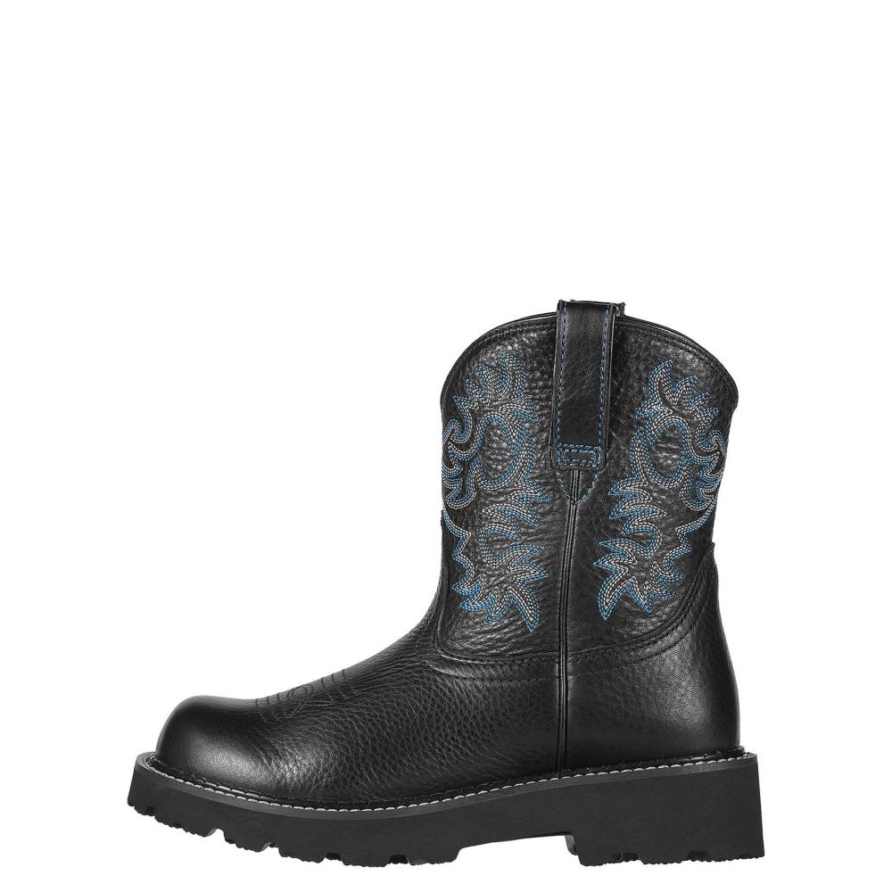 Ariat Fatbaby Western Boot - BLACK DEERTAN