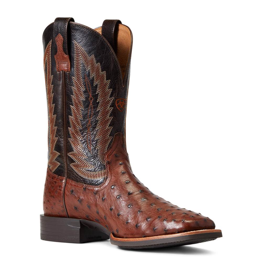 Ariat Quantum Primo Western Boot - ANTIQUE TABAC FQ OSTRICH