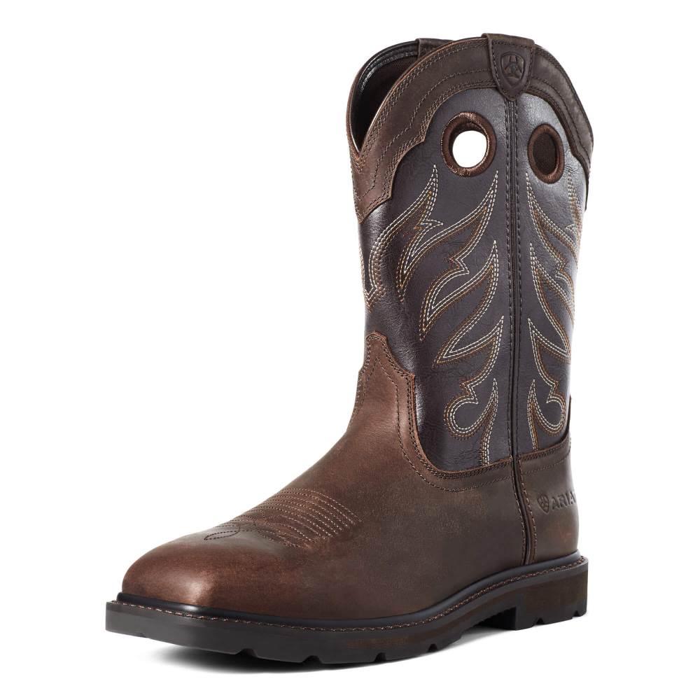 Ariat Groundwork Work Boot - BROWN - Click Image to Close