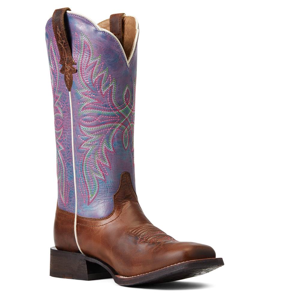 Ariat Circuit Luna Western Boot - BURNISHED TAN