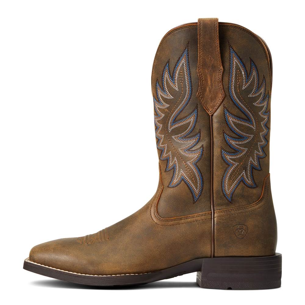 Ariat Brander Western Boot - BEAR BROWN