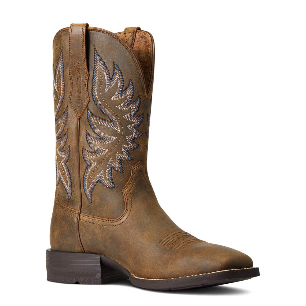 Ariat Brander Western Boot - BEAR BROWN