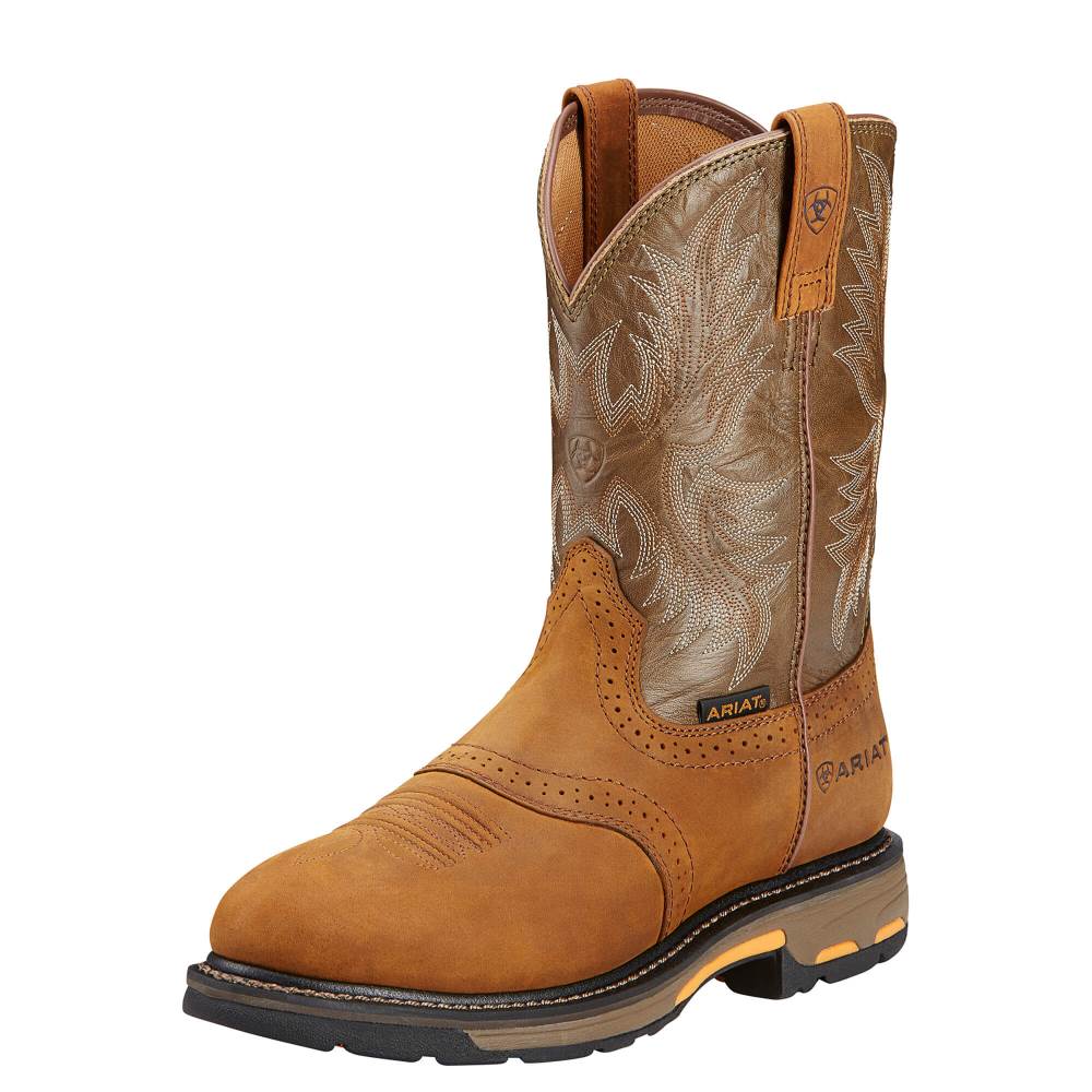 Ariat Workhog Pull-on Work Boot - AGED BARK