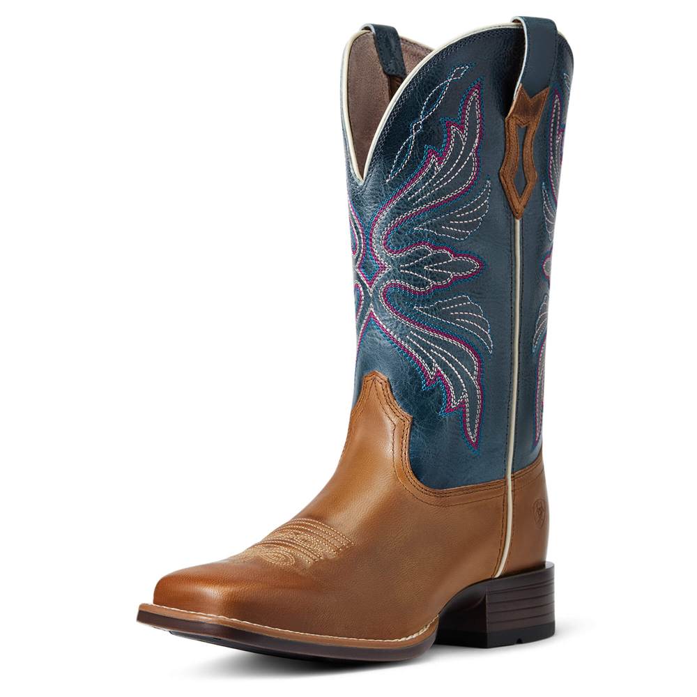 Ariat Edgewood Western Boot - ALMOND BUFF