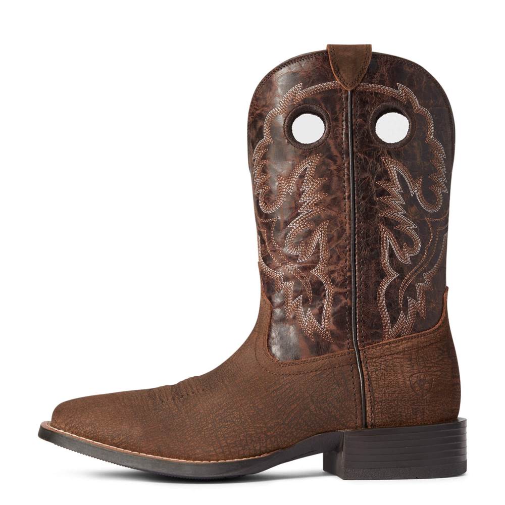 Ariat Sport Buckout Western Boot - ROUGH GINGER