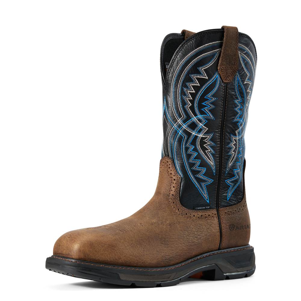 Ariat WorkHog XT Coil Wide Square Toe Carbon Toe Work Boot - EARTH - Click Image to Close