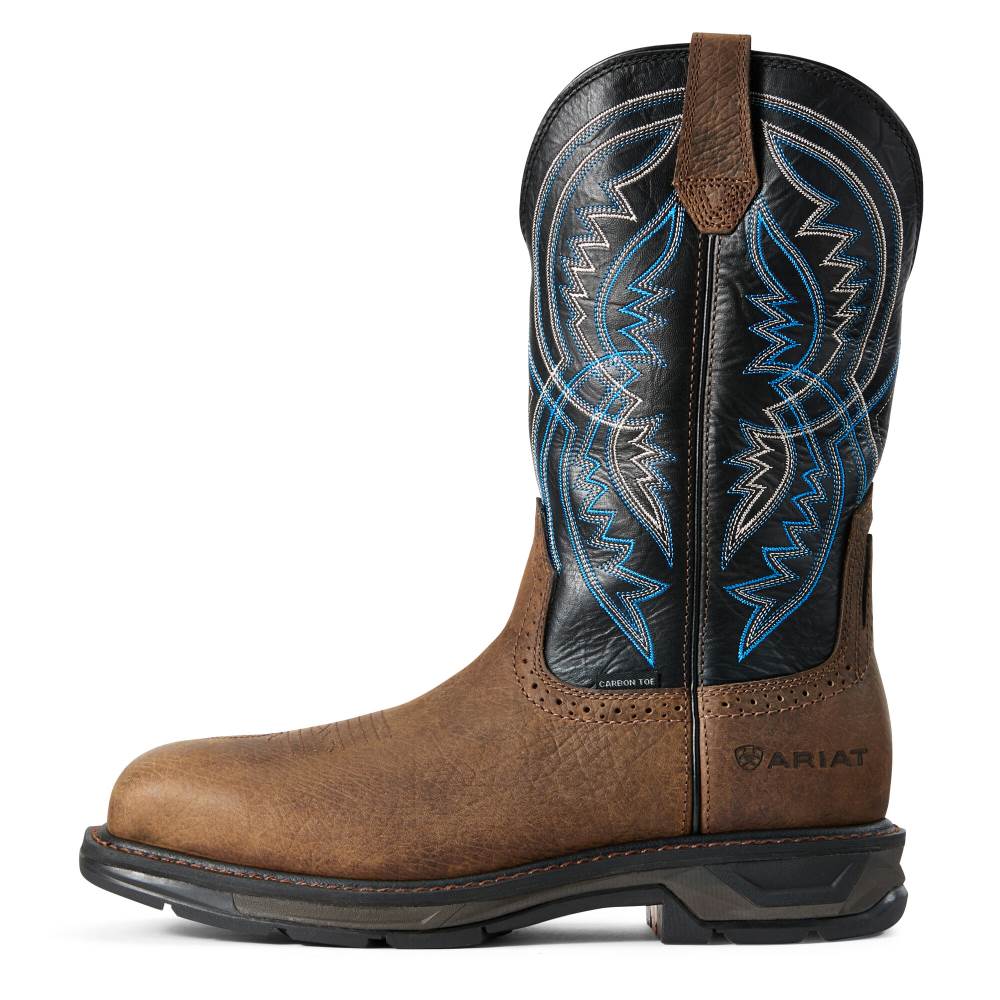 Ariat WorkHog XT Coil Wide Square Toe Carbon Toe Work Boot - EARTH