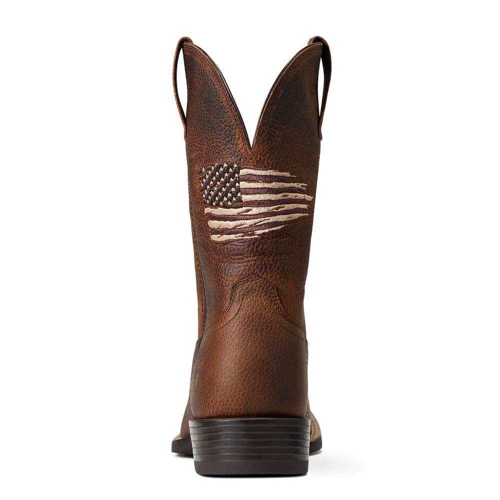 Ariat Sport All Country Western Boot - CLIFF BROWN