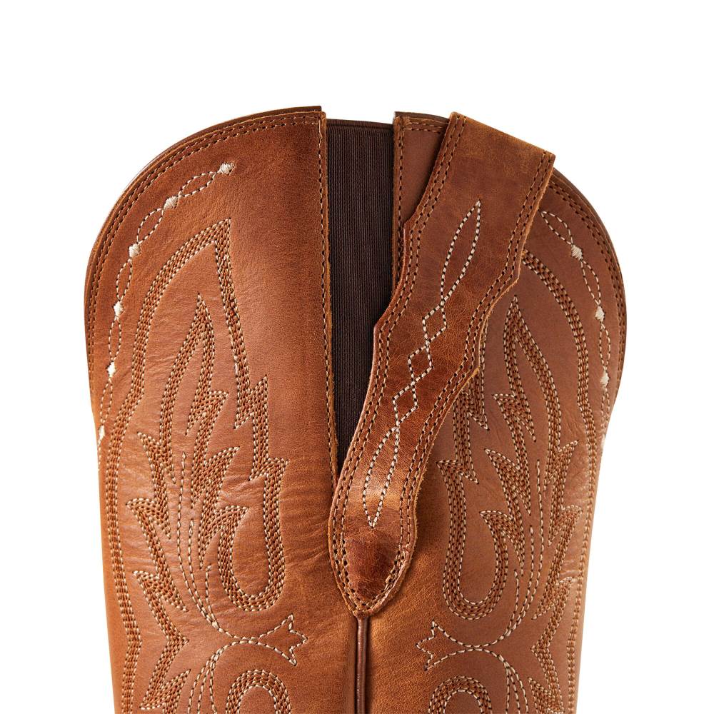 Ariat Heritage X Toe Elastic Wide Calf Western Boot - TREASURED TAN