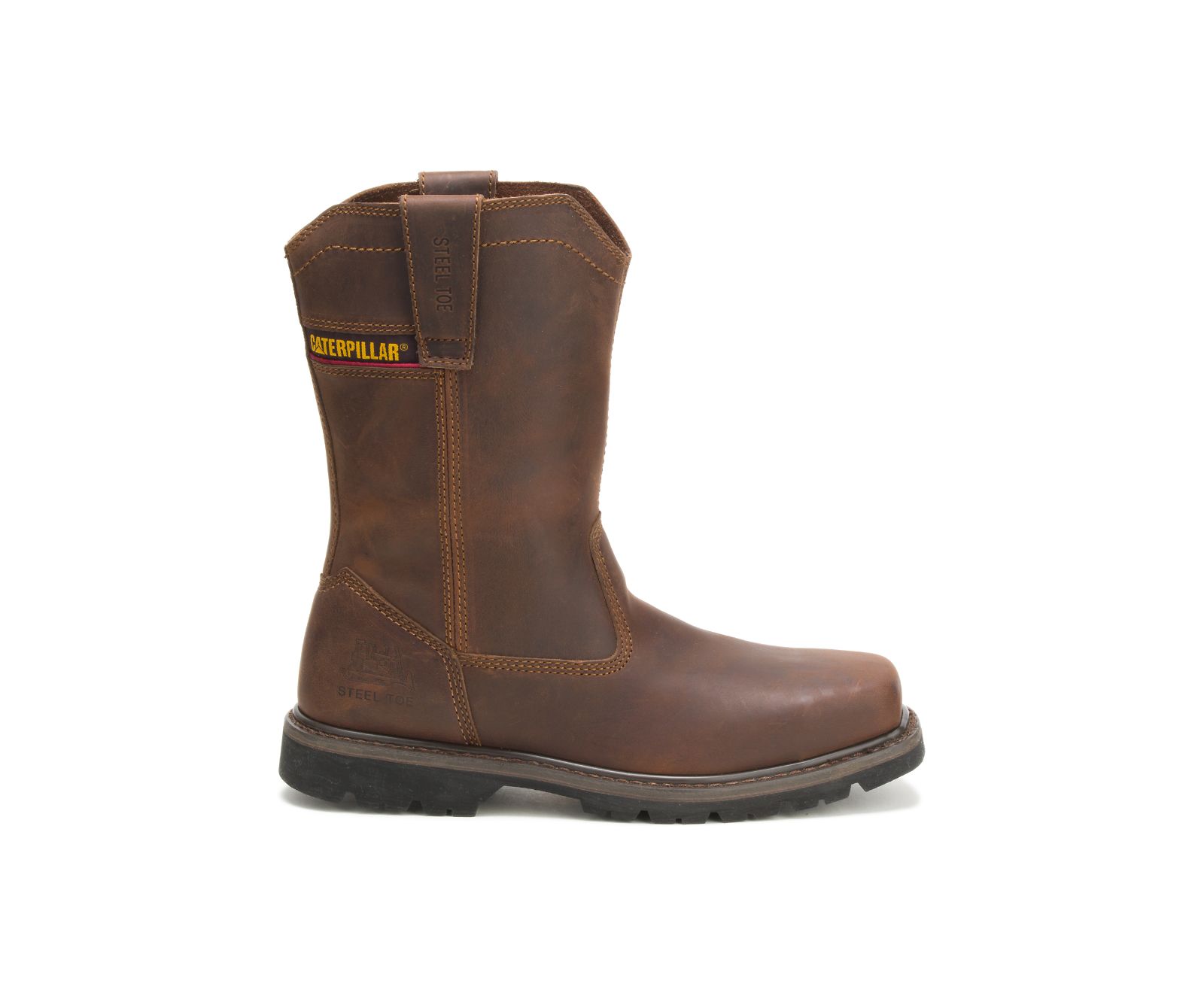 Wellston Pull On Steel Toe Work Boots - Click Image to Close