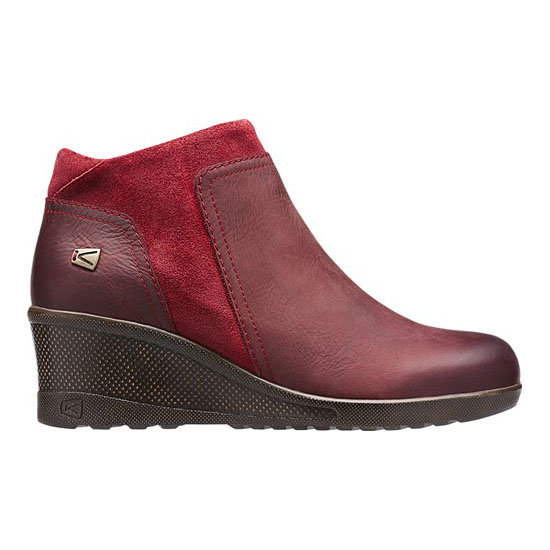 WEDGE ZIP RED DAHLIA - Click Image to Close