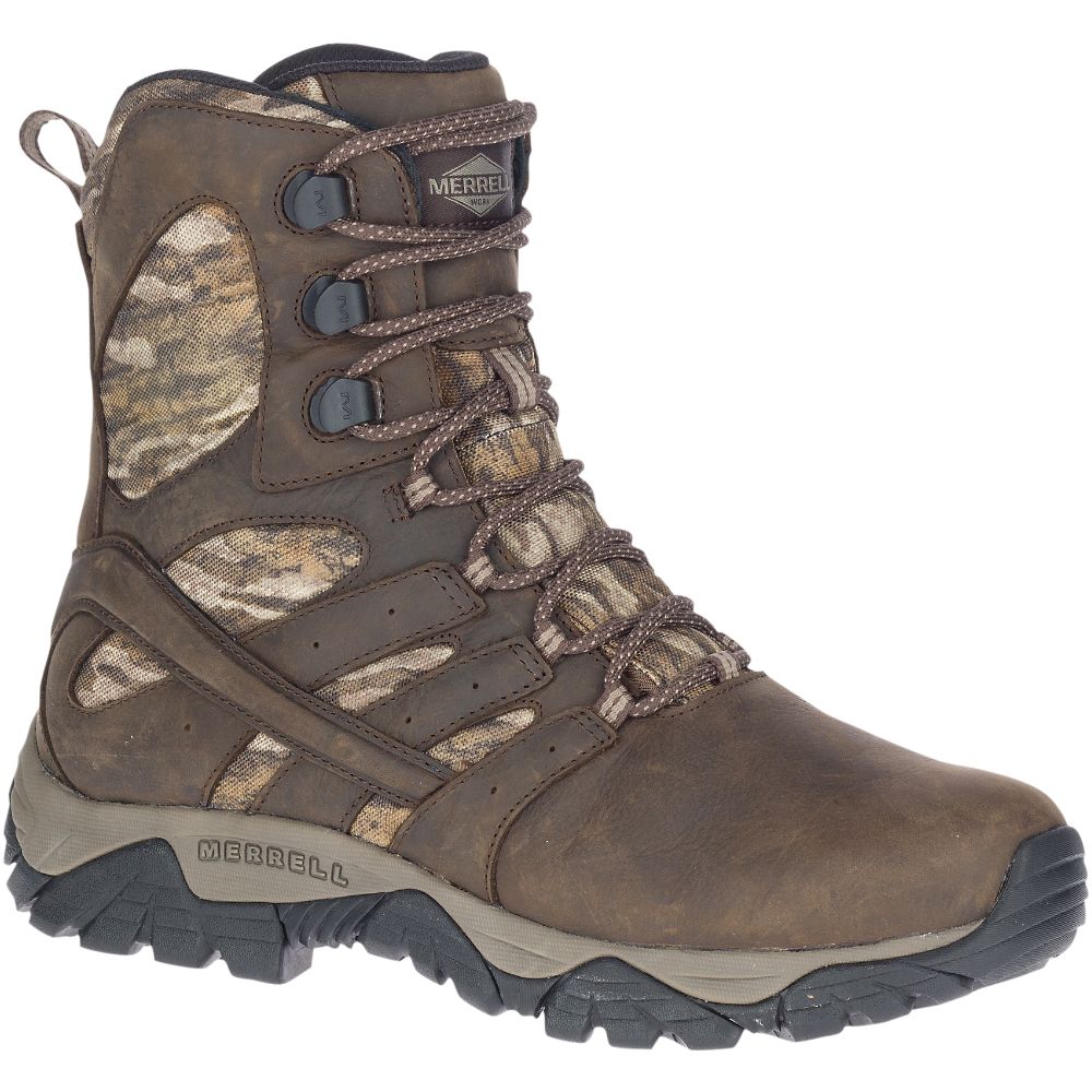 Merrel Moa Timbe 8&quotWaterproo S Wor Boots Camo