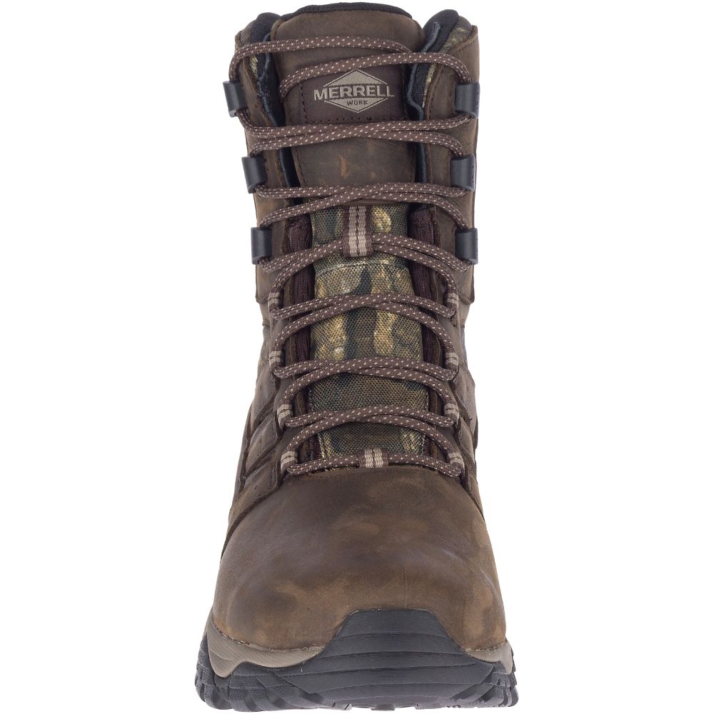 Merrel Moa Timbe 8&quotWaterproo S Wor Boots Camo