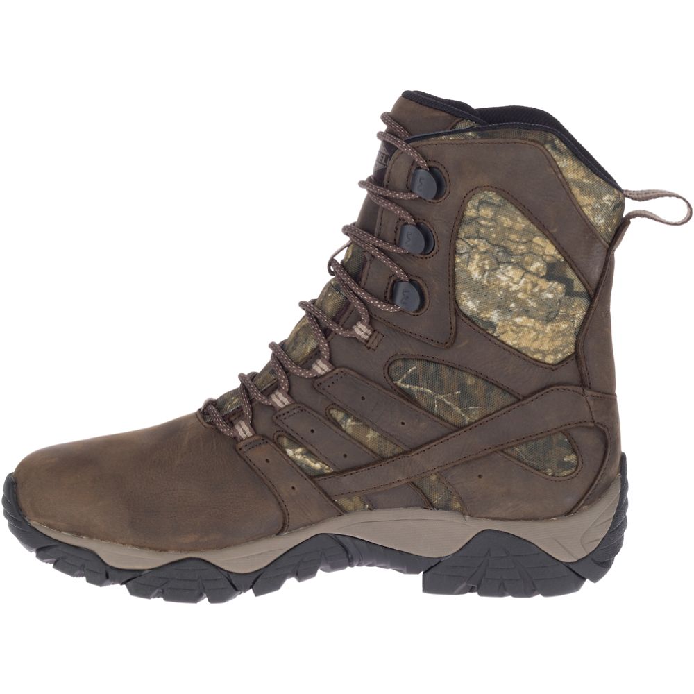 Merrel Moa Timbe 8&quotWaterproo S Wor Boots Camo