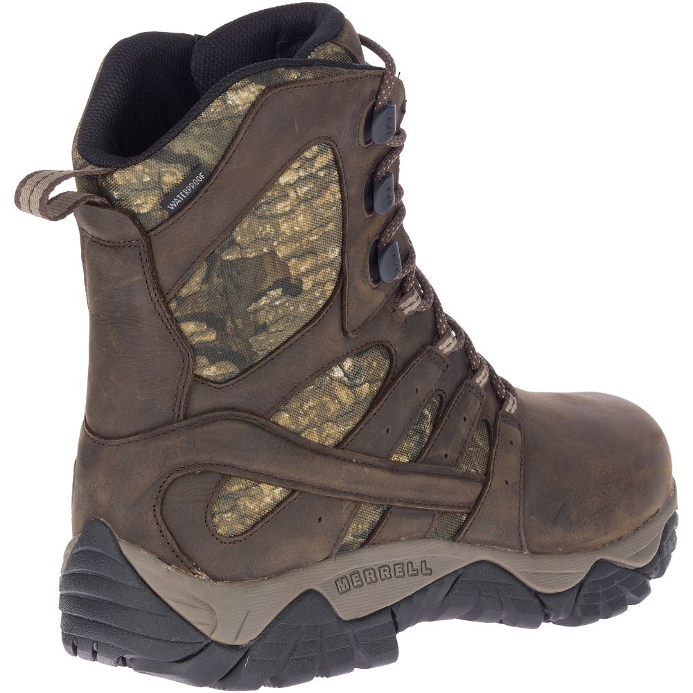 Merrel Moa Timbe 8&quotWaterproo S Wor Boots Camo